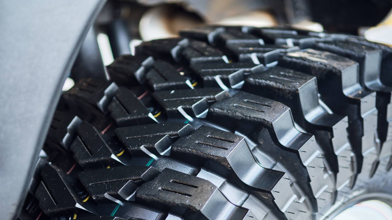 visão aproximada de um Pneu MT